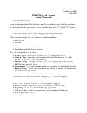 Module 7 Homework Pdf Neeharika Mereddy 10 27 2022 IFT482 598 Network