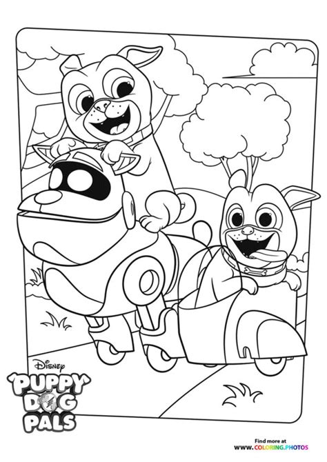 Puppy Dog Pals - Coloring Pages for kids | Free and easy print & download