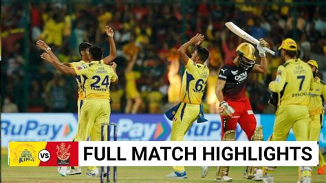 Csk Vs Rcb 2024 First Match Highlights Csk Vs Rcb 2024 Csk Vs Rcb