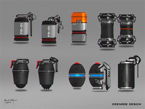 Artstation Grenade Concept Designs