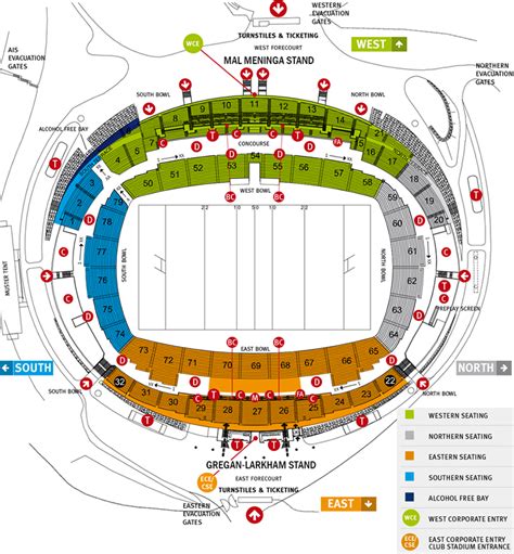 Raiders Stadium: Canberra Raiders Stadium Map