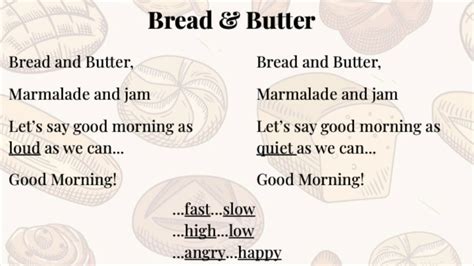 Storytime Sing A Long Bread Butter Song YouTube