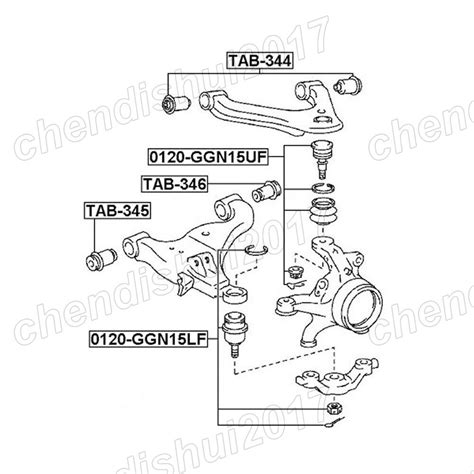 Front Lower Ball Joints Left Right For Toyota Hilux Fortuner Innova