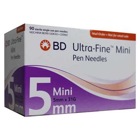 BD Ultra Fine Original Pen Needles BD UF Pen Needles 29G