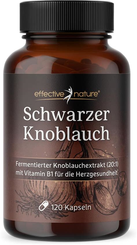 Schwarzer Knoblauch Kapseln 120 Stk Hochdosiert Mit 400 Mg Black