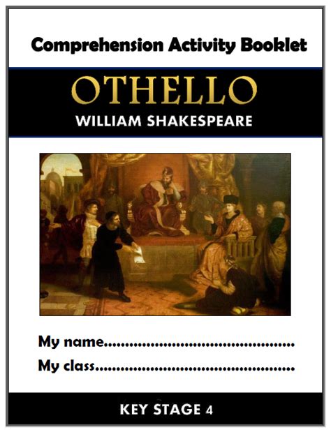 Othello Comprehension Activities Booklet Teaching Resources