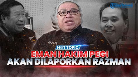 Razman Akan Laporkan Hakim Eman Usai Bebaskan Pegi Setiawan Hingga