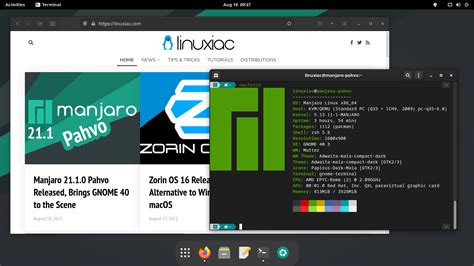 Manjaro 21 1 0 Pahvo Released Brings GNOME 40 To The Scene