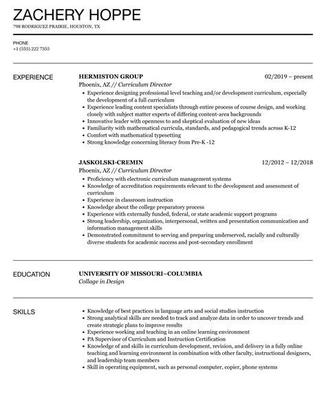 Director Of Curriculum And Instruction Interview Questions 1