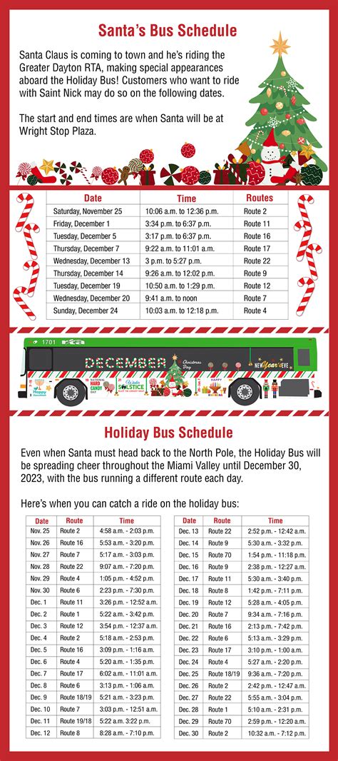 Holiday Bus Schedule | Dayton RTA