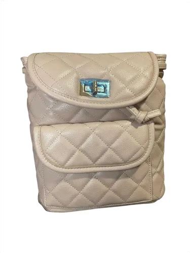 Mochila Mini Naked Hair Color Nude Nude Rombos Env O Gratis