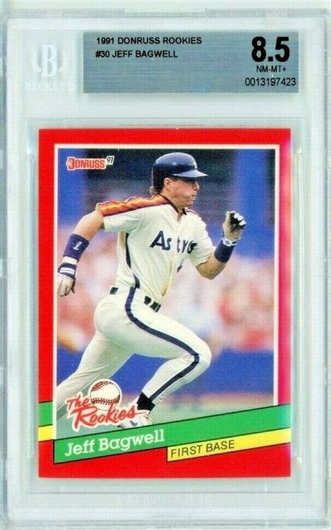 Donruss The Rookies Jeff Bagwell Rc Graded Nm Mt