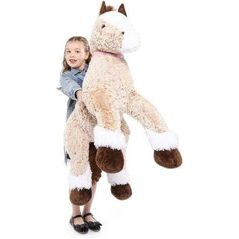 MaoGoLan 47" Giant Horse Stuffed Animal Large Stuffed Horse Plush Toy ...