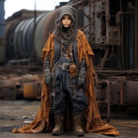 Premium Photo Post Apocalyptic Fashion