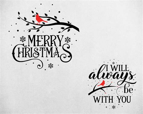 Christmas Cardinal Ornament Svg Bundle Memorial Christmas Etsy