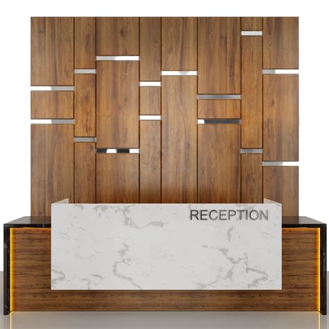 Reception Desk D Model Cgtrader