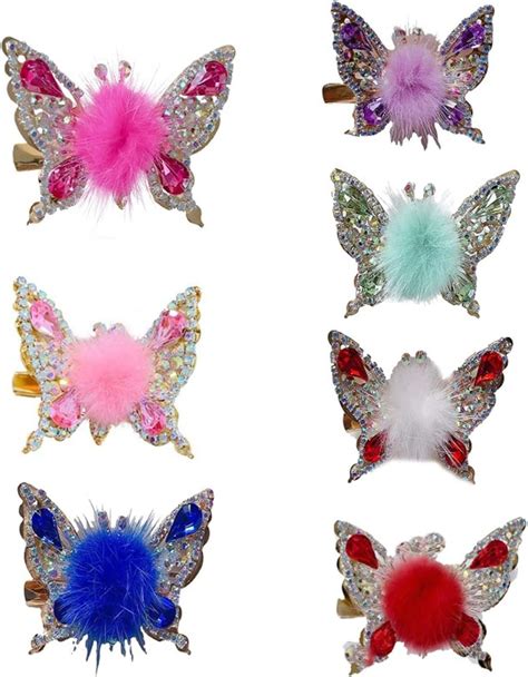 Hoteam 6 Pcs Flying Butterfly Hairpin 2024 Moving Butterfly Hair Clips Elegant