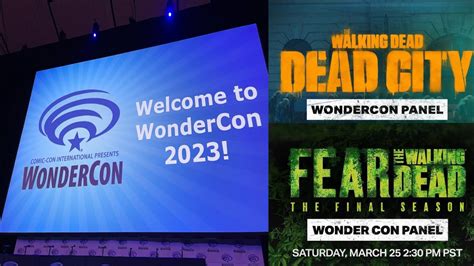 Wondercon Dead City And Fear The Walking Dead Panel 2023 Youtube