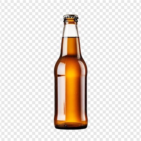 Garrafa De Cerveja Isolada Em Fundo Transparente Psd Premium