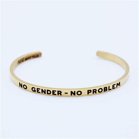 No Gender No Problem Lgbtq Bracelets Lgbtq Jewelry Non Binary Queer