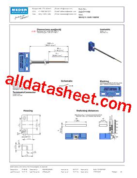 MK0211A661000W Datasheet PDF Meder Electronic