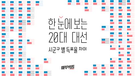 마부작침 한눈에 보는 20대 대선 시·군·구별 득표율 차이