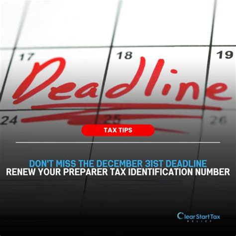 Ptin Renewal Tax Professionals Must Renew By December