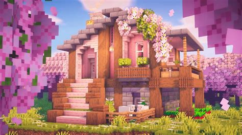 Gorgeous Pink House Design Ideas in Minecraft - TBM | TheBestMods