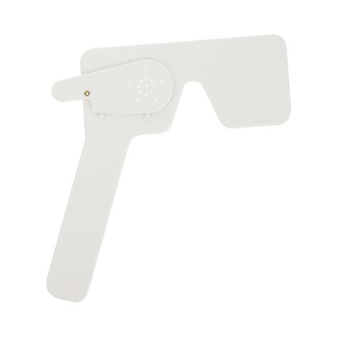 Homemaxs Pc Plastic Eye Occluder Handheld Astigmatism Test Eye Patch