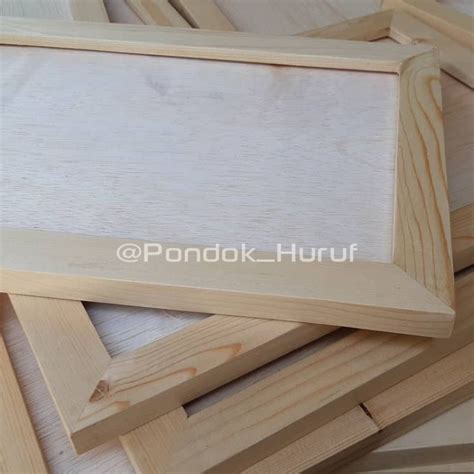 Jual Frame Kayu Bingkai Kayu Pigura Kayu Jati Belanda Shopee