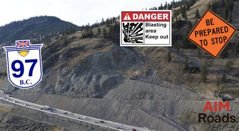 More Blasting Planned On Highway 97 Near Summerland On Tuesday