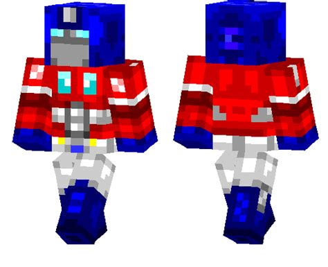 Скачать скин Optimus Prime для Minecraft Скины для Майнкрафт