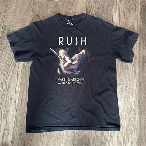 Rush Concert Tee Snakes Arrows World Tour 2007 Gem