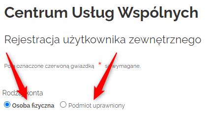 Centrum Usług Wspólnych Jak założyć konto w Portalu CUW