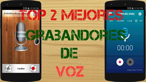 Top Mejores Grabadores De Voz Android Youtube