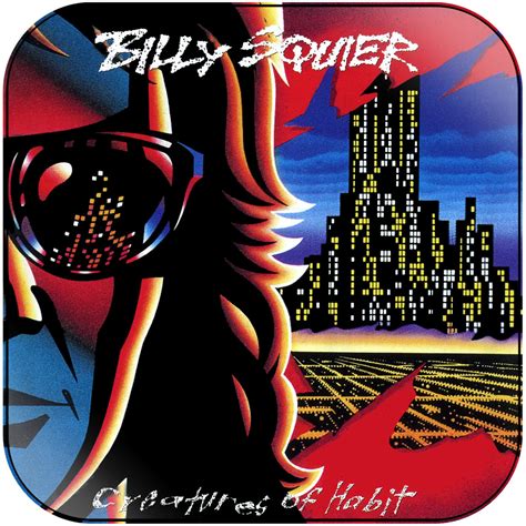 Billy Squier Creatures Of Habit Album Cover Sticker