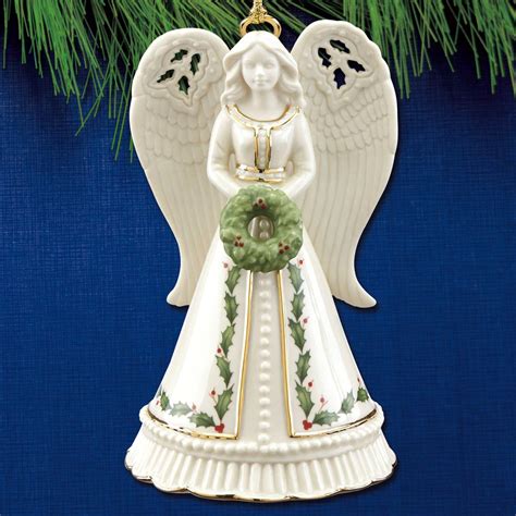 2018 Lenox Holiday Angel Bell Porcelain Ornament Sterling Collectables