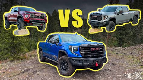 Comparing All The GMC AT4X Trucks Canyon Vs Sierra 1500 Vs Sierra