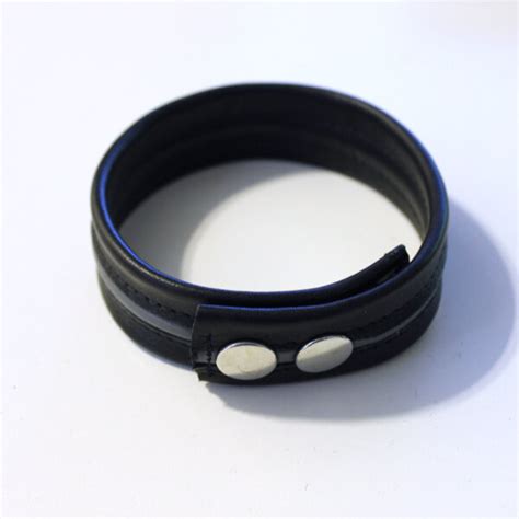 R Co Leather Biceps Band Black 3 Cm 1 Piping 49 00