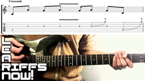 Crossroads Eric Clapton Guitar Lesson Intro Riff With Tab 👌🕴🤘 Youtube