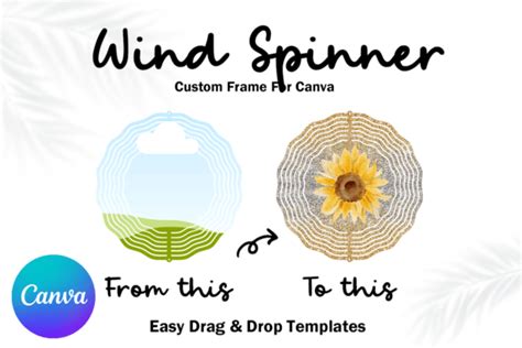 Wind Spinner Canva Frame Template Graphic By Mellow Template Creative