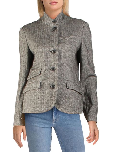 Rag Bone Slade Wool Blend Herringbone Blazer In Gray Lyst