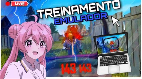 🔥 Free Fire Ao Vivo Treinamento Emulador Conta Secundaria 4x4 🔥