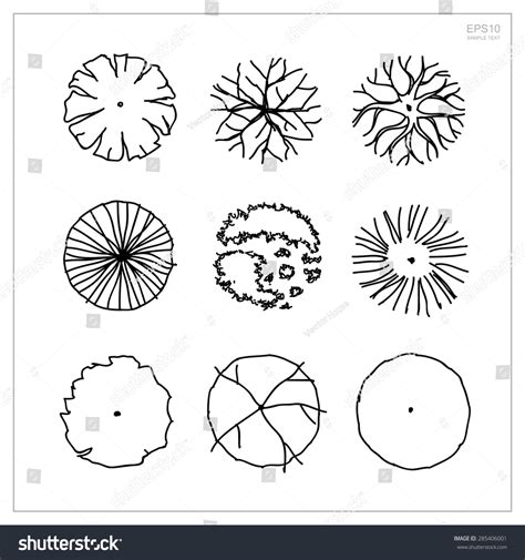 Tree Symbols Plan View