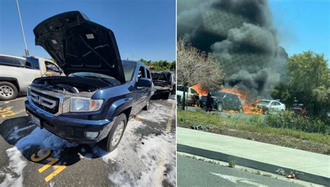 Fire in Antioch BART station parking lot damages six vehicles | Contra ...