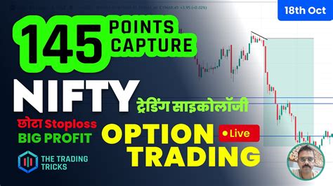 Nifty50 Live Analysis 18th Oct 145 Points Captured छोटा