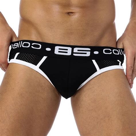 85 Brand Men Underwear Briefs Slip Sexy Hollow Mesh Shorts Cueca Gay