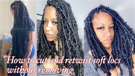 Impulsively Cutting Off My 36 Inch Soft Locshow To Retwist Soft Locs Without Removing Them