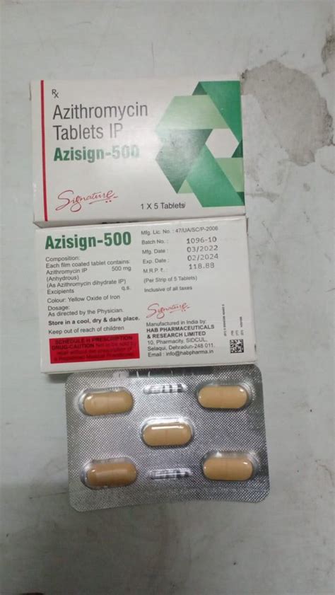 Azisign 500 Mg Azithromycin At Rs 120 Strip In Nagpur ID 2850471735412