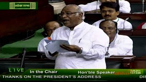 Shri Mallikarjun Kharge's speech in Lok Sabha - YouTube